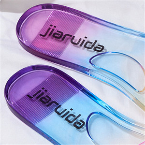 Nueva Tendencia de Moda, Sandalias Planas de Gelatina para <span class=keywords><strong>Mujer</strong></span>, Antideslizantes, Casuales, de PVC, Plástico, Coloridas, Transparentes, para Playa - Product Image 3