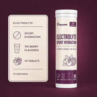 Comprimés effervescents électrolytiques sans sucre BCAA Antioxydant Saveur baies mélangées Boisson d'hydratation sportive pour adultes