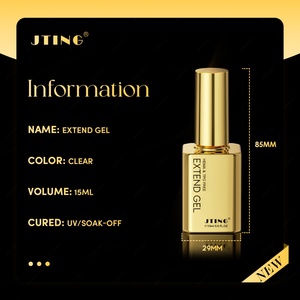 JTING Nuevo Gel Constructor 4 en 1 Transparente, Base para Uñas, Puntas de Uñas, Pegamento Gelx, Esmalte de Uñas en Gel, Libre de TPO/Hema, OEM - Product Image 2