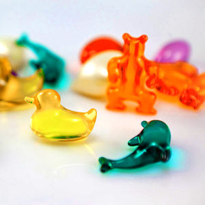 Perlas de Baño de Aceite Esencial Transparentes Megio, Perlas de Baño Veganas Coloridas, Limpiadoras, Calmantes y Aromáticas, para SPA Relajante - Product Image 5