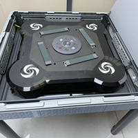 Table de Mahjong de luxe pliante automatique, modèle Iron Forest Turkey Israel, pour machine de Mahjong, compatible Dubai et allemande, jeu de société Okey101, Gris