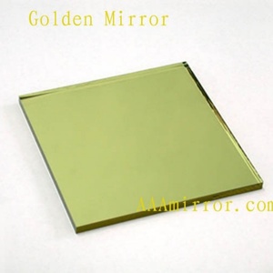 Golden Colour <b>Silver</b> Coating <b>Mirror</b> Glass Made of Very Good Quality Float Glass - Product Image 4