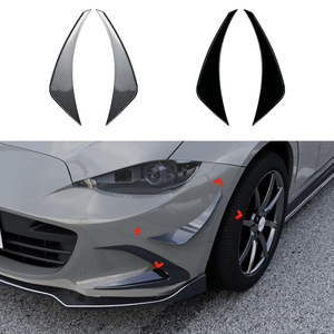 Mazda Miata MX-5 ND 2016+ Side Air Blade Diffuser Carbon Fiber Texture Adhesive Body Stickers Fender Decals - Product Image 1
