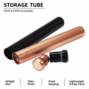 Aluminum Storage Tube, Flared Metal Aluminum Tube, Moisture-proof Shockproof Sealed Tube - Product Image 1