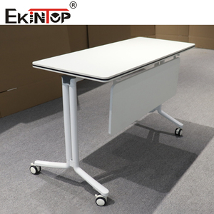 Sinonis Wooden Modern Commercial School Activity Training Office <b>Folding</b> Laptop <b>Desk</b> Stand Learning <b>Desk</b> - Product Image 1