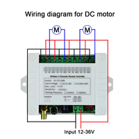 Smart Multiple DC 12V 24V 36V 10A 433MHz 4 canaux relais sans fil RF télécommande commutateur récepteur + 4CH métal émetteur
