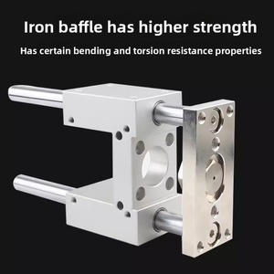SC Cylinder Guide Bracket Three-axis Three-rod with Guide Rod Pressing Cylinder Frame Aluminum Body SC32/40/50/63/80 - Product Image 4