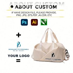 Promotional Fitness <b>Bags</b> Waterproof Outdoor Polyester Large Capacity Travel Sports <b>Bag</b> With Custom Logo - Product Image 2