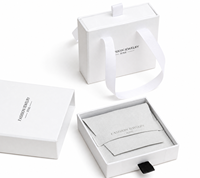 Boîtes à tiroirs en carton biodégradable personnalisées avec fermeture magnétique et ruban pour l'emballage de bijoux et de montres