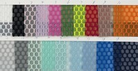 Tissu maillé hexagonal pour poches à dos, grille de football, tissu maillé triple couche, matériaux pour sacs et chaussures, tissu pour sacs à main et coussins de siège