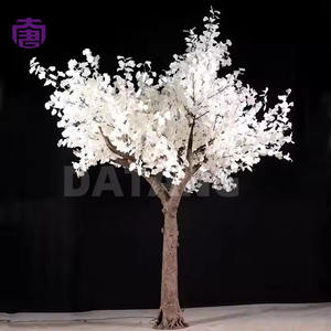 Outdoor LED Ginkgo Tree <b>Light</b> with Bright Golden Leaves Effect for Christmas Landscape Display Customizable Colors - Product Image 3