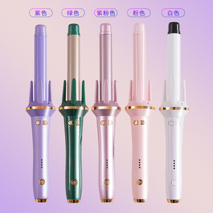 Rizador de pelo eléctrico automático de 22 mm para rizos grandes, efecto de ondas de agua, con tres tubos para rizos en espiral - Product Image 6