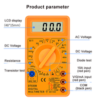 Mini écran LCD de haute qualité multimètre électronique numérique voltmètre ampèremètre ohmmètre Instrument de test à bas prix