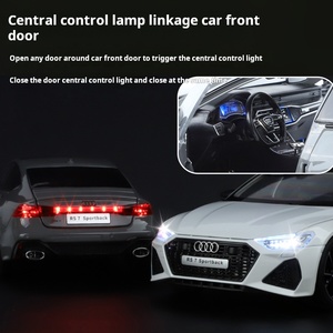 نموذج سيارة MS RC Key RS7 بمقياس 1/18، لعبة سيارة مصبوبة، نموذج مركبة من سبائك المعدن، هدية للأولاد، مجموعة للكبار، KMM OEM/ODM مع صوت وإضاءة - Product Image 4