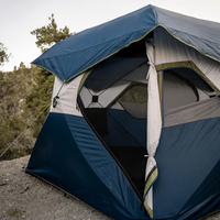 Tente pop-up personnalisée pour 4 personnes avec installation rapide, imperméable, résistante au vent, tente de camping, tente familiale pour une utilisation en extérieur