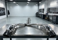 Système d'échappement en alliage de titane DZ Audi RS5/RS6 B9/B9.5 2.9T, épaisseur 1,5 mm, poli miroir, garantie 3 ans, haute température TIG