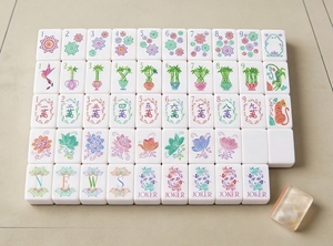 Vente en gros de cartes <span class=keywords><strong>à</strong></span> <span class=keywords><strong>jouer</strong></span> de casino de haute qualité, imprimées sur quatre couches, design luxueux, rose nacré, acrylique, écologiques, durables - Product Image 4