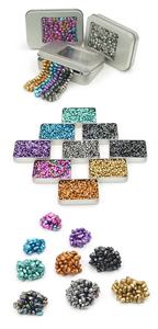 無料サンプル医療マッサージ磁気石磁気ストレスジグソーパズルおもちゃパン磁石黒研磨フェライト磁石 - Product Image 4