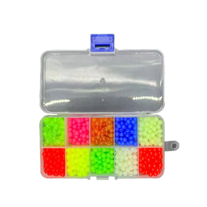 Nouvel ensemble de 1000 perles de pêche rondes en plastique dur de 5 mm, assorties, phosphorescentes, pour montage de pêche multi-usages - Product Image 1