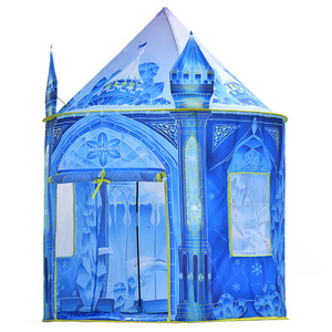 Princesa Play Tent <span class=keywords><strong>Frozen</strong></span> Toy Girls Ice Castle Kids Tent Interior Outdoor Large Imaginative Playhouse con bolsa <span class=keywords><strong>de</strong></span> transporte - Product Image 2