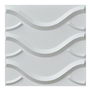 50x50cm 3D Plastic Wall Panels Textured Design Pack of 12 Tiles for Bedroom Living room Wall Decoration
