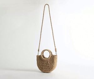 Bolso de Playa de Paja Personalizado al por Mayor para Mujer, Colorido, con Correa Larga para el Hombro - Product Image 2