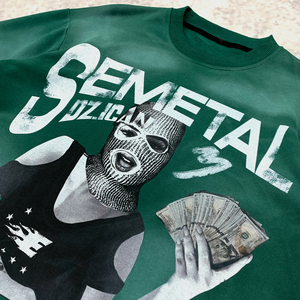 Camiseta Casual de Algodón de Corte Recto para Hombre, Personalizada con Gráficos Impresos, de Algodón Grueso Lavado, Fabricante de Camisetas - Product Image 6