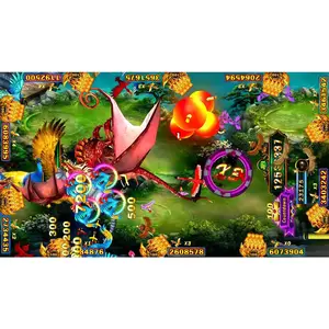 4~10 Player Fish Table Game Machine Peacock-Kingdom Arcade Shooting Bird Fish Game Host Accessories