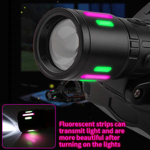 Linterna frontal LED recargable de 30W con batería 18650 para pesca nocturna al aire libre e iluminación de aventura - Product Image 4