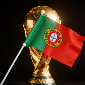 Banderas de Mano de <span class=keywords><strong>Portugal</strong></span> al por Mayor para el Mundial 2026, Doce Banderas de Mano de Países Europeos, Decoración para el Día Nacional, Poliéster - Product Image 1