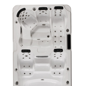 Usine JY8601 bain à remous en acrylique, luxe, double Zone, grand Massage en plein air, Spa de natation bon marché - Product Image 5
