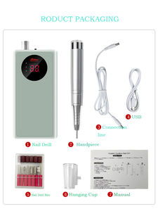 <span class=keywords><strong>2022</strong></span> Perceuse à ongles sans fil rechargeable 30000 tr/min nouveau modèle avec matière plastique US Plug - Product Image 6