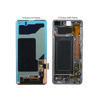 Écran Tactile LCD avec Châssis pour Samsung S10 Plus S10+ G975 G975F et Écran Assemblé pour Samsung S10 G973