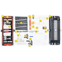 Boîtier de raccordement optique extérieur 288 fibres 8 ports en ligne pour réseaux FTTH, montage mural aérien et conduit enterré directement