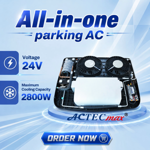 Unidad de Climatización para Camiones de 9550 BTU y 2800 W, Enfriamiento Eléctrico de 24 V, Aire Acondicionado para Cabinas de Conductor - Product Image 1