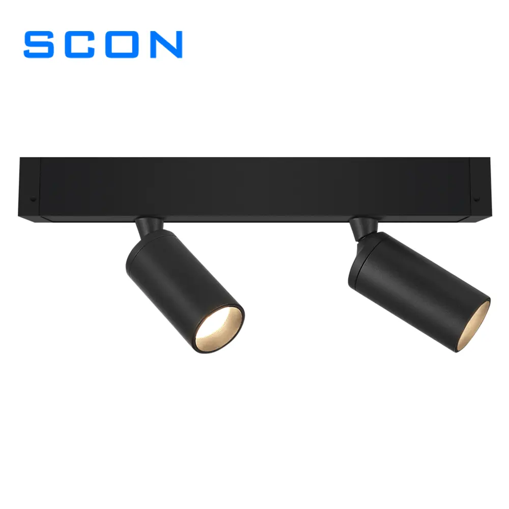 SCON Smart Adjustable 5W 10W 15W LED Linear Lights Track Rail Dali Dimming Museum Hotel Magnetic Track Light XTB054 Slender