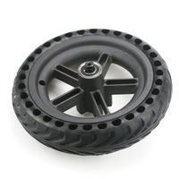 Llanta de Repuesto para Scooter ULIP, Duradera, de 8.5 Pulgadas, Integrada, de Aleación de Aluminio con 5 Orificios, Rodamiento de Bolas Negro, M365 Pro, Neumático Sólido, 1.6 kg