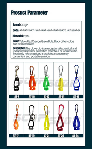 Clip per Guanti di Sicurezza, Supporto per Guanti da <span class=keywords><strong>Lavoro</strong></span> per Cantieri, Arrampicata, Ciclismo, Sci - Product Image 6