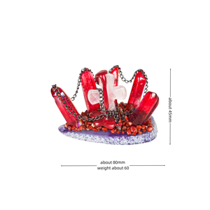 Precio de fábrica Artesanía de piedra semipreciosa natural Sello de cristal curativo Decoración de <span class=keywords><strong>tumba</strong></span> para equilibrio energético - Product Image 4
