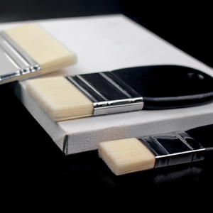 LISI Pinceaux plats pour artistes pour peinture acrylique à l'huile 25mm/50mm/75mm Pinceaux <span class=keywords><strong>de</strong></span> peinture en nylon pour peintres - Product Image 5