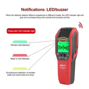 <span class=keywords><strong>Detector</strong></span> de Metais UT387C Scanner de Parede <span class=keywords><strong>4</strong></span> em 1 Localizador de Fios Elétricos e Vigas de Madeira com Calibração de Buzzer UT387E S - Product Image 3