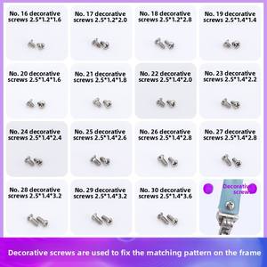 Küçük çerçevesiz burun pedi somun kap Spacer gözlük tamir aracı kiti aksesuar tornavida gözlük çerçevesiz onarım için - Product Image 3