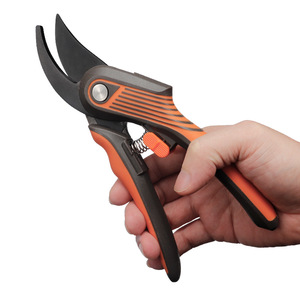 Garden Shears Stainless Steel Bypass Pruner 20-30 Mm Trimming Diameter Orange Handle Butterfly Structure - Product Image 3