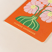 Diario a granel personalizado, papel libre de madera EP, cuaderno reciclable, impresión barata cosida, cuaderno de flores a la moda
