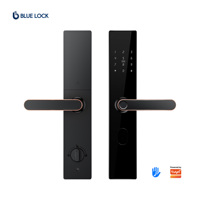 Cerradura de Puerta Biométrica con Huella Digital Bluelock Tuya WiFi, Aplicación TTLock, Llave Digital sin Llave, Manija de Hierro, Cerradura de Seguridad para Puertas
