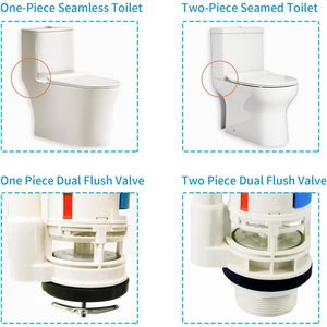 Kit de réparation de valve de chasse d'eau de 2 pouces pour réservoir WC monobloc TOTO THU338N à double chasse – Pièce de rechange - Product Image 5