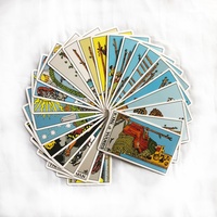 Jeu de cartes de tarot moderne personnalisé, jeux de société en anglais pour cadeau de famille, fête, jeu de cartes