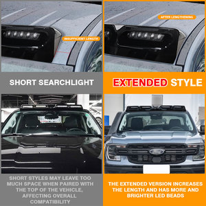 Nuova Versione Estesa: <span class=keywords><strong>Barra</strong></span> Luminosa Antinebbia per Tetto Offroad con Portapacchi Effetto Carbonio per Ford Ranger Pickup 2024 - Product Image 5