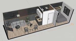 Prefabriquee Casas Prefabricadas Modernas Cabin Kit a Frame Triangle <b>House</b> Prefabricated Modular Mobile Tiny Home - Product Image 6
