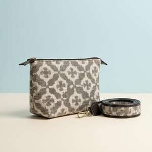 Block Print Crossbody <b>Bag</b> Wholesale <b>Boho</b> Sling <b>Bag</b> with Strap Handmade Cotton Pouch Travel Organizer Export India - Product Image 1